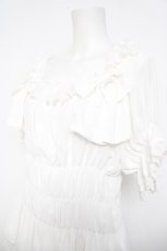 画像3: ATELIER PIERROT / Twinkle Ribbons Blouse  ホワイト Y-26-04-24-029-EL-BL-SZ-ZY (3)