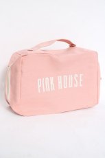 画像1: PINK HOUSE / ロゴポーチ  ピンク Y-26-04-27-031-LO-ZA-SZ-ZY (1)