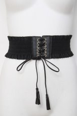 画像1: axes femme / ゴムベルト  黒 Y-26-04-27-036-AX-ZA-SZ-ZY (1)