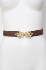 画像1: Fi.n.t / バックルベルト  ブラウン Y-26-04-27-038-CA-ZA-SZ-ZY (1)