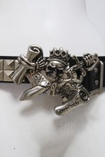 画像2: SEX POT ReVeNGe / スカルモチーフバックルベルト  黒 Y-26-04-27-039-SP-ZA-SZ-ZY (2)