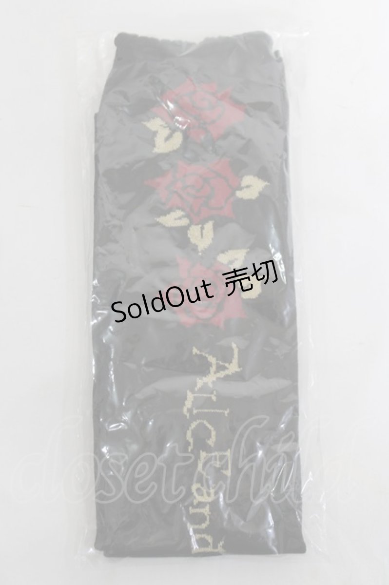 画像1: ALICE and the PIRATES / Vampire Roseオーバーニーソックス  黒×赤 Y-26-04-27-040-PA-ZA-SZ-ZY (1)