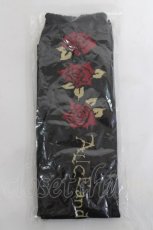 画像1: ALICE and the PIRATES / Vampire Roseオーバーニーソックス  黒×赤 Y-26-04-27-040-PA-ZA-SZ-ZY (1)