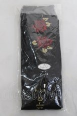 画像2: ALICE and the PIRATES / Vampire Roseオーバーニーソックス  黒×赤 Y-26-04-27-040-PA-ZA-SZ-ZY (2)