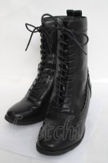 画像1: axes femme / レースアップブーツ L 黒 Y-26-04-27-043-AX-SH-SZ-ZY (1)