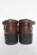 画像3: axes femme POETIQUE / バックル付ローファー L 茶 Y-26-04-27-045-AX-SH-SZ-ZY (3)