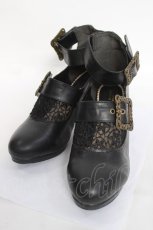 画像1: axes femme POETIQUE / アンティークベルトパンプス M 黒 Y-26-04-27-048-AX-SH-SZ-ZY (1)