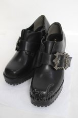画像1: axes femme POETIQUE / バックルベルトシューズ M 黒 Y-26-04-27-049-AX-SH-SZ-ZY (1)