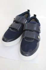 画像1: axes femme / レース使いベルクロスニーカー L ネイビー Y-26-04-27-051-AX-SH-SZ-ZY (1)