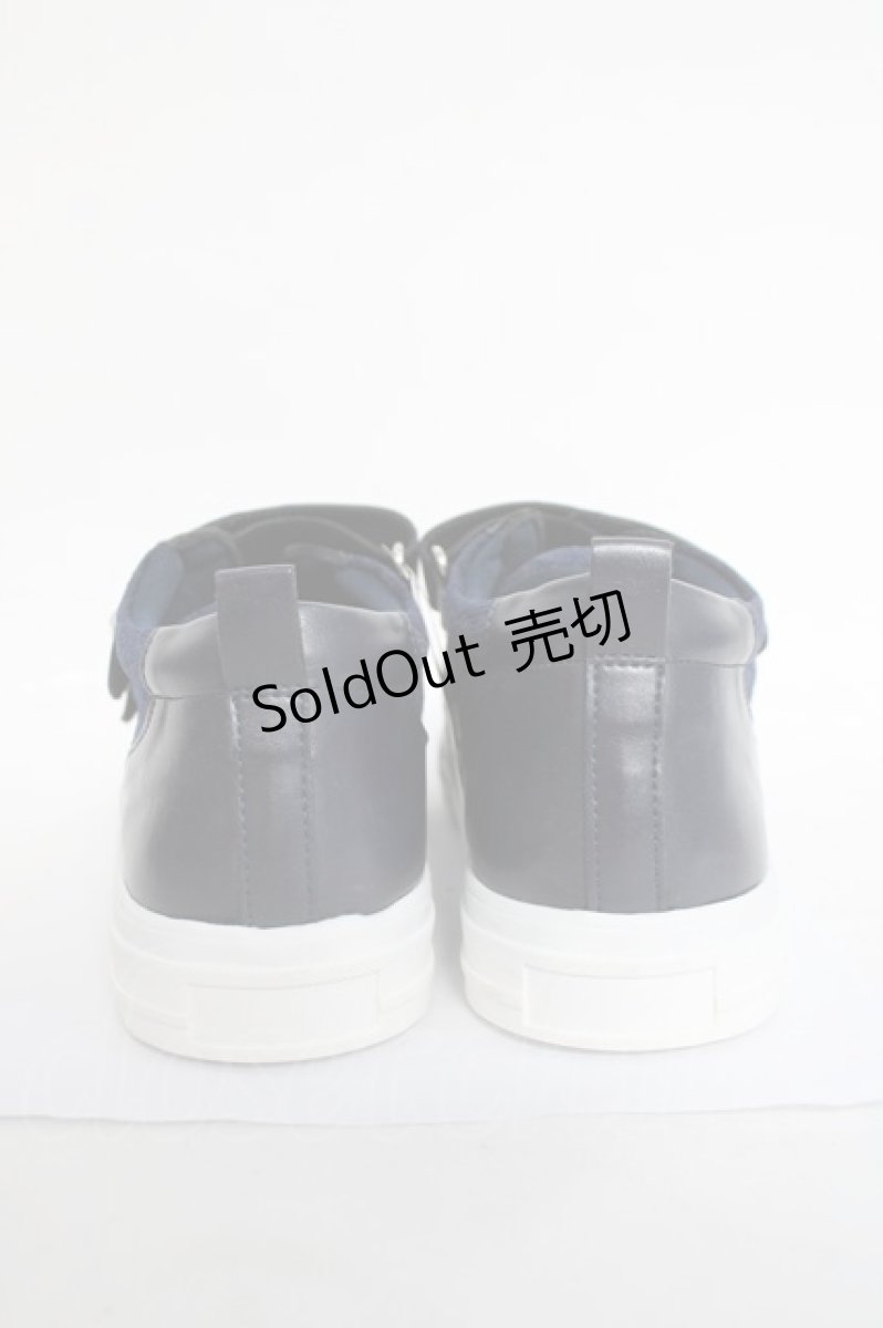 画像3: axes femme / レース使いベルクロスニーカー L ネイビー Y-26-04-27-051-AX-SH-SZ-ZY (3)