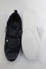 画像5: axes femme / レース使いベルクロスニーカー L ネイビー Y-26-04-27-051-AX-SH-SZ-ZY (5)