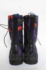 画像3: YOSUKE / 総柄ブーツ 23.5 紺 Y-26-04-27-053-PU-SH-SZ-ZY (3)