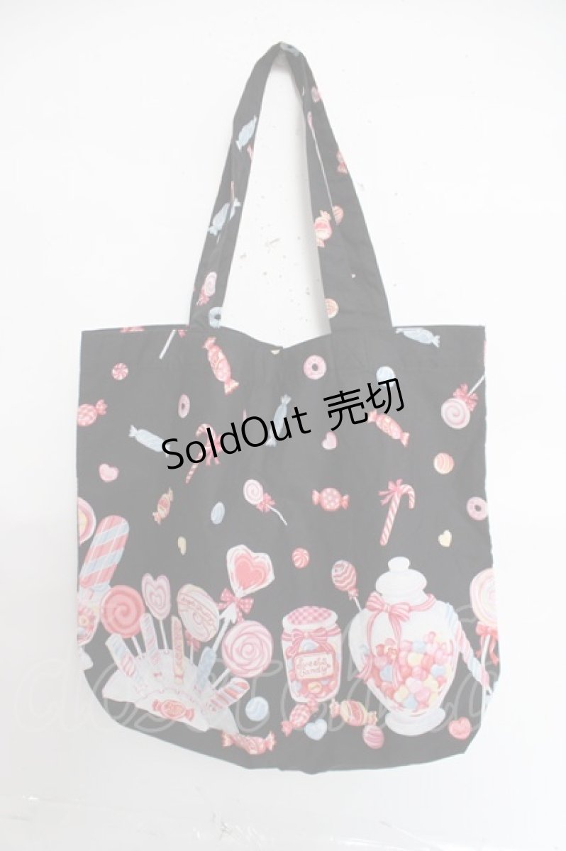 画像2: Angelic Pretty / MIRACLECANDYエコトート  黒 Y-26-04-27-055-AP-BG-SZ-ZY (2)