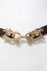 画像1: axes femme POETIQUE / リトルリボンゴムベルト  茶 Y-26-04-27-069-AX-ZA-SZ-ZY (1)