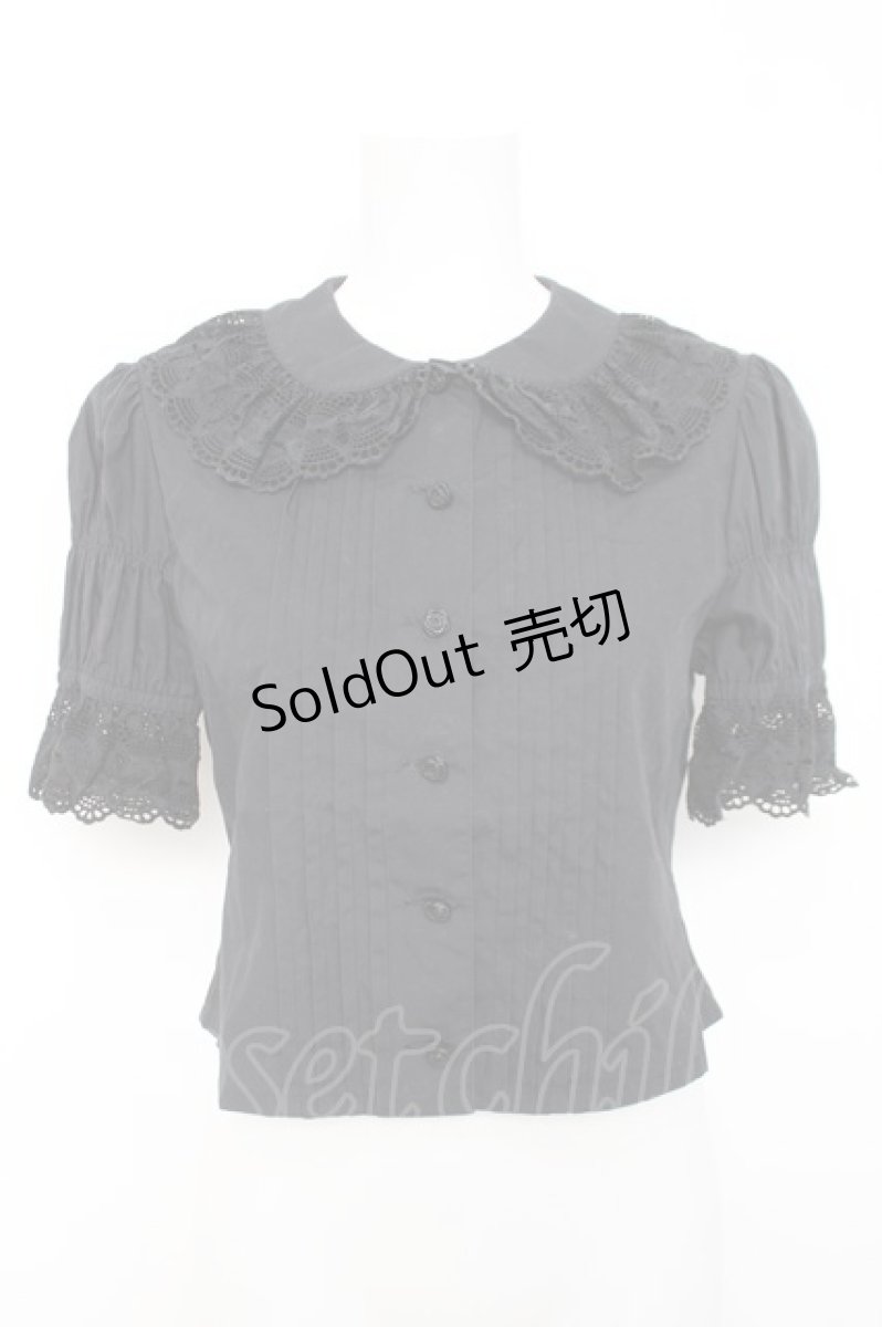 画像1: Moi-meme-Moitie / オリジナルレースブラウス 9 ブラック Y-26-04-27-077-MO-BL-SZ-ZY (1)