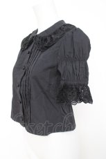 画像2: Moi-meme-Moitie / オリジナルレースブラウス 9 ブラック Y-26-04-27-077-MO-BL-SZ-ZY (2)