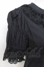 画像4: Moi-meme-Moitie / オリジナルレースブラウス 9 ブラック Y-26-04-27-077-MO-BL-SZ-ZY (4)