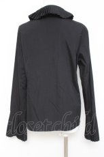 画像3: Moi-meme-Moitie / プリーツ立標ブラウス M ブラック Y-26-04-27-078-MO-BL-SZ-ZY (3)