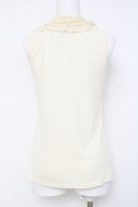 画像2: axes femme / 襟付きノースリーブトップス M 生成り Y-26-04-27-081-AX-TO-SZ-ZY (2)