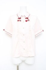 画像1: LIZ LISA / チョコディップチェリーブラウス 0 ピンク Y-26-04-27-082-LO-BL-SZ-ZY (1)