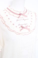 画像3: LIZ LISA / メッセージ刺繍リボンブラウス 0 ホワイト Y-26-04-27-083-LO-BL-SZ-ZY (3)