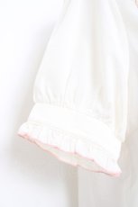 画像4: LIZ LISA / メッセージ刺繍リボンブラウス 0 ホワイト Y-26-04-27-083-LO-BL-SZ-ZY (4)