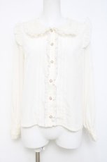 画像1: LIZ LISA / レース重ねフリルリボンブラウス 0 白 Y-26-04-27-084-LO-BL-SZ-ZY (1)