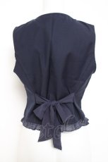 画像2: axes femme POETIQUE / 懐中時計刺繍ベスト M 紺 Y-26-04-27-085-AX-TO-SZ-ZY (2)
