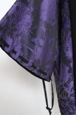 画像4: AXES-X / 花模様ジャガード羽織 L 黒×紫 Y-26-04-27-086-LO-JA-SZ-ZY (4)