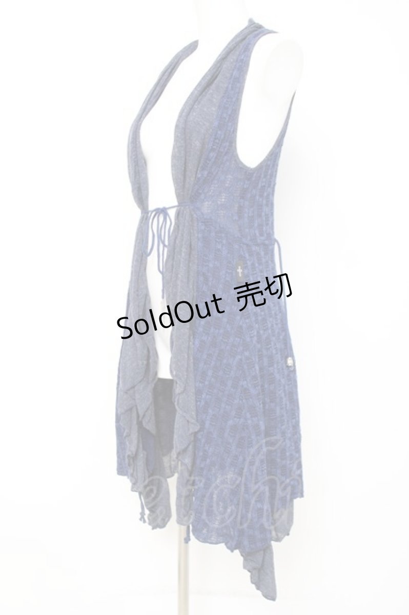 画像2: Ozz Croce / ロングジレ  紺 Y-26-04-27-087-OO-TO-SZ-ZS (2)