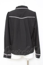 画像2: axes femme POETIQUE / リボン付エンブレム刺繍BL  黒 Y-26-04-27-089-AX-BL-SZ-ZY (2)