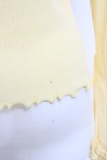 画像3: axes femme / 花刺繍レースカットソー  イエロー Y-26-04-27-090-AX-TO-SZ-ZY (3)