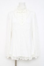 画像1: Hoshibako Works / リトルグレイスブラウス  シロ Y-26-04-27-093-LO-BL-SZ-ZY (1)