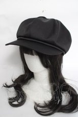 画像1: axes femme POETIQUE / 無地キャスケット帽  黒 Y-26-04-27-012-AX-AC-SZ-ZY (1)