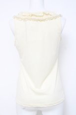 画像2: axes femme / パールトリミング襟付きタンク  生成り Y-26-04-27-094-AX-TO-SZ-ZY (2)