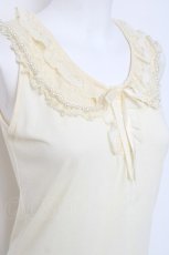 画像3: axes femme / パールトリミング襟付きタンク  生成り Y-26-04-27-094-AX-TO-SZ-ZY (3)