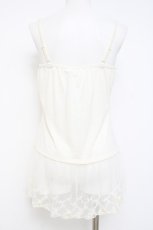 画像2: axes femme / ローズガーデンロングキャミ M 生成り Y-26-04-27-099-AX-TO-SZ-ZY (2)