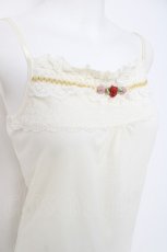 画像3: axes femme / 巻きバラレース重ねキャミ M 生成り Y-26-04-27-101-AX-TO-SZ-ZY (3)