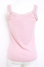 画像2: axes femme / ビジューストラップインナーキャミソール M ピンク Y-26-04-27-102-AX-TO-SZ-ZY (2)