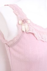 画像3: axes femme / ビジューストラップインナーキャミソール M ピンク Y-26-04-27-102-AX-TO-SZ-ZY (3)