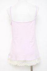 画像2: Franche Lippee / バラ刺繍レースキャミソール M ラベンダー Y-26-04-27-103-LO-TO-SZ-ZY (2)
