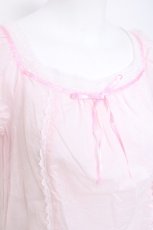 画像4: Emily Temple cute / スクエアレースAラインブラウス M ピンク Y-26-04-27-104-ET-BL-SZ-ZY (4)