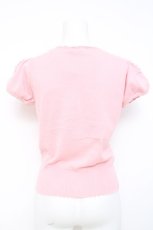 画像2: Emily Temple cute / フラワーモチーフ半袖カーディガン M ピンク Y-26-04-27-107-ET-TO-SZ-ZY (2)