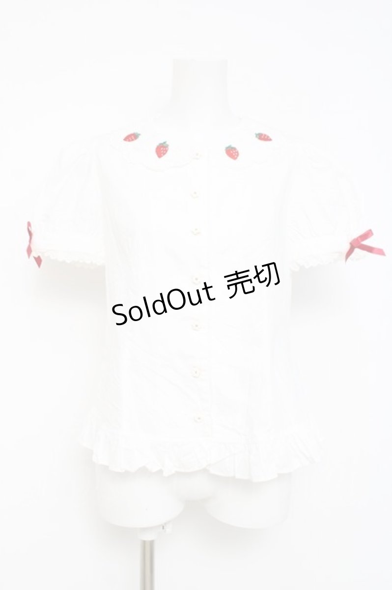 画像1: Angelic Pretty / Dessert Berryブラウス  白 Y-26-04-27-110-AP-BL-SZ-ZY (1)