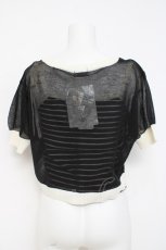 画像2: axes femme POETIQUE / シアーカーディガン付ボーダーキャミ M 紺 Y-26-04-27-115-AX-TO-SZ-ZY (2)