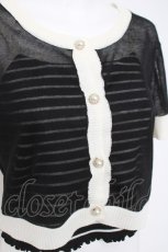 画像3: axes femme POETIQUE / シアーカーディガン付ボーダーキャミ M 紺 Y-26-04-27-115-AX-TO-SZ-ZY (3)