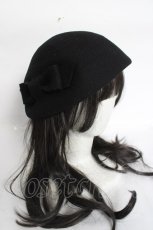 画像1: an another angelus / リボンハット  黒 Y-26-04-27-014-CA-AC-SZ-ZY (1)