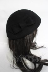 画像2: an another angelus / リボンハット  黒 Y-26-04-27-014-CA-AC-SZ-ZY (2)