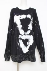 画像1: KMK(KINGLY MASK) / デザインカットソー  黒 Y-26-04-27-120-LO-TO-SZ-ZY (1)