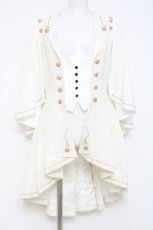 画像1: Silent Mars / 堕月法則 ケープ付きベスト M 白 Y-26-04-27-122-LO-JA-SZ-ZY (1)